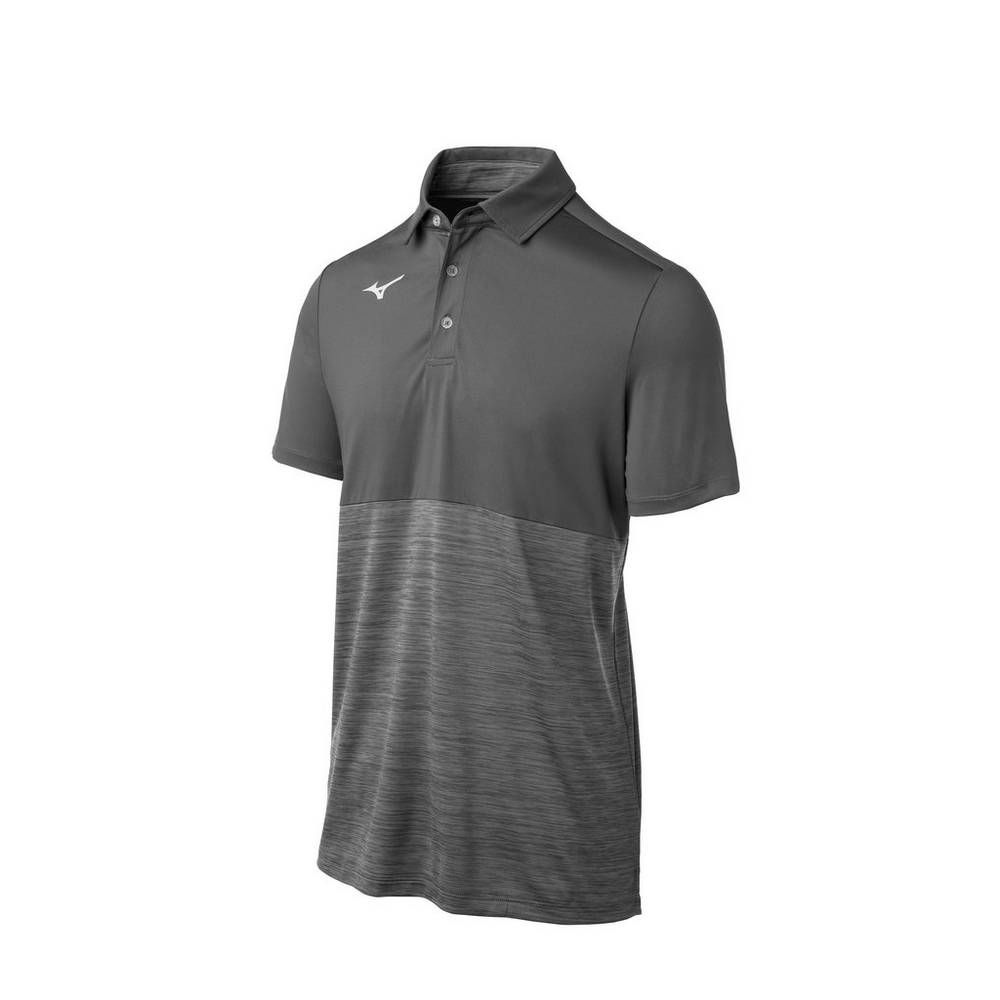 Mens Mizuno Alpha Polo Grey Philippines (OFYAIX934)